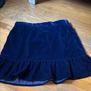 Jcrew 6 EUC  Navy Blue velvet Women's Skirt
